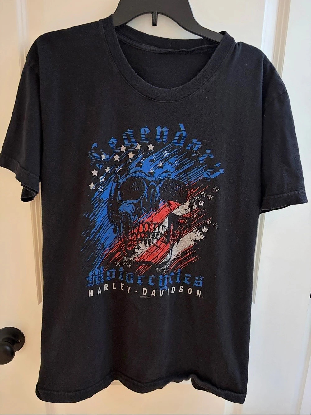 Harley Davidson Southern Devil Skull Graphic T Shirt Cartersville GA 2022 M